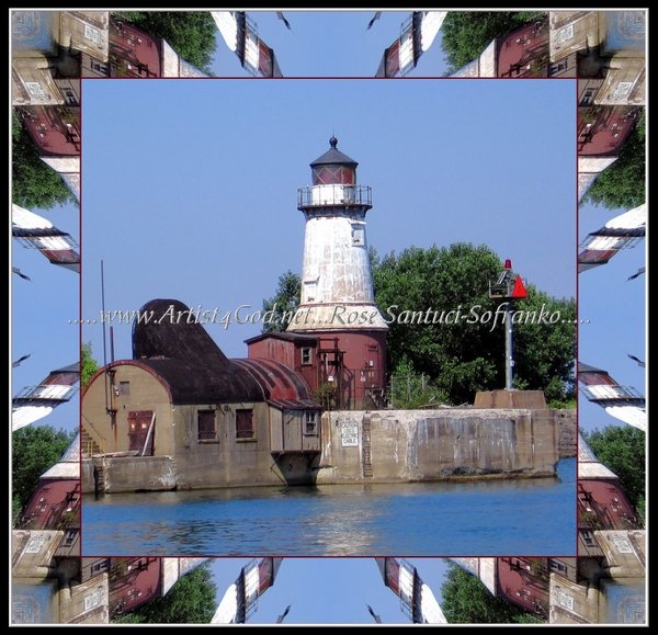Buffalo Southside Lighthouse (framed in a 'warp' of itself)