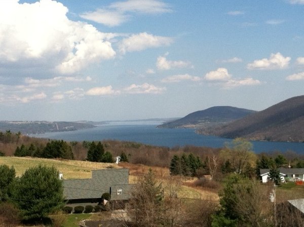 View of Canandaigua Lake from the South Bristol Overlook on County Route 12