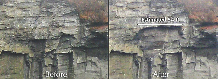 Taughannock Falls Rock Slide