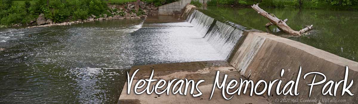 Veterans Memorial Park - Dam on Honeoye Creek, Rush, New York