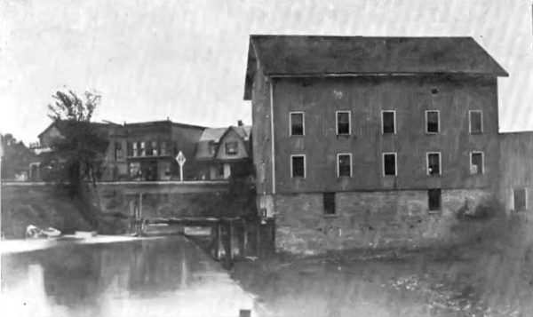 vintage photo of a Flour Mill in Rush, NY