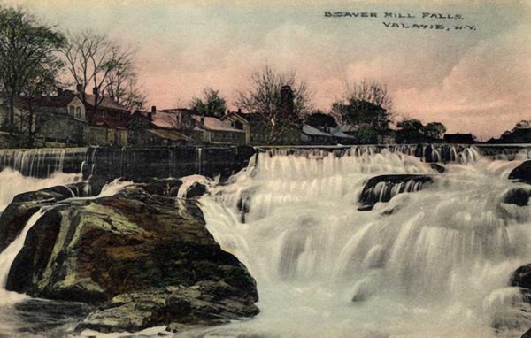 Vintage Beaver Mill Falls (Beaver Cotton Mill) Postcard, Valatie, NY