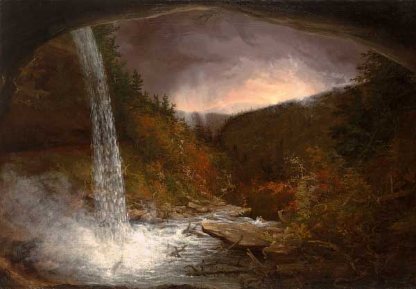 Kaaterskill Falls painting by Thomas Cole (1826)