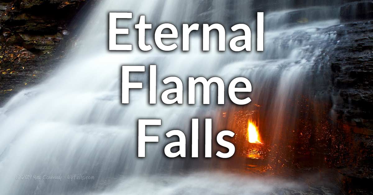 Eternal Flame Falls, New York, Upstate, NY, USA, Travel, Unique