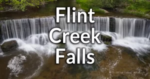 Old Mill Falls, also known as Flint Creek Falls, information