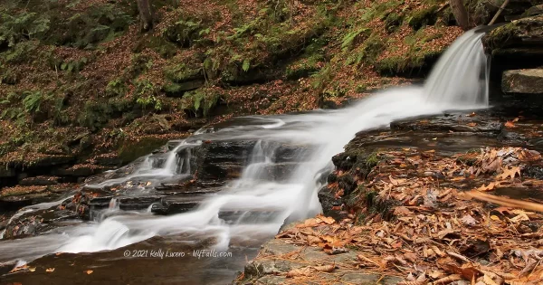 Beecher Creek Falls in autumn