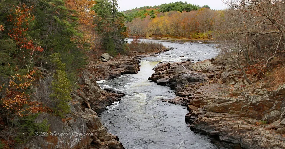 Rockwell Falls (in the center) in Autumn (Photo by Kelly Lucero)