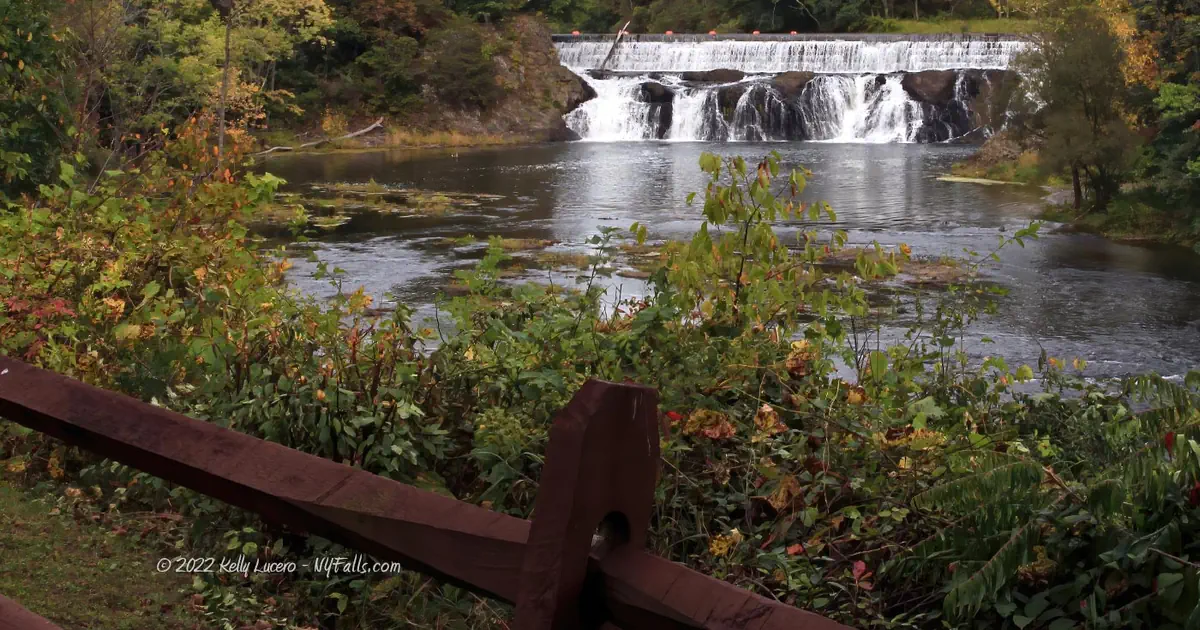 A view of Stuyvesant Falls from across the river (photo by Kelly Lucero)