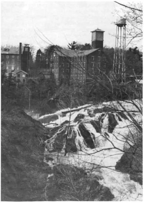 Vintage photo of Lower Stuyvesant Falls and mills