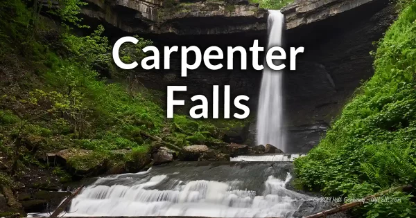 Carpenter Falls - Bahar Nature Preserve information