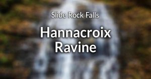 Sliding Rock Falls in Hannacroix Ravine Preserve information
