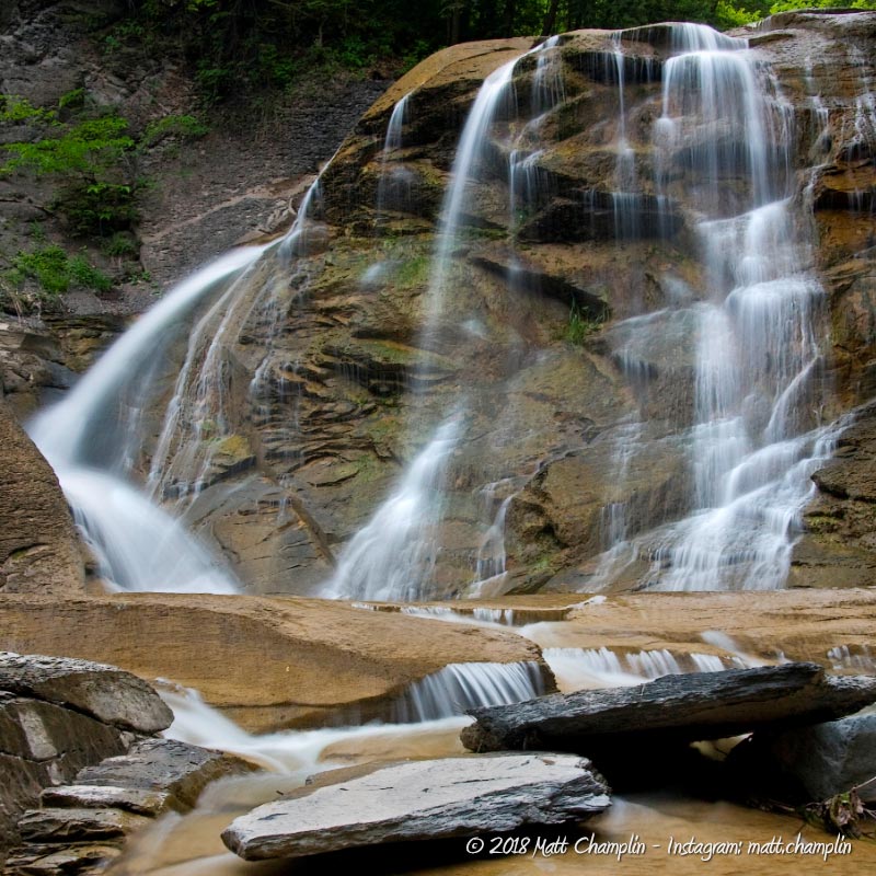 One of the waterfalls in Rattlesnake Gulf
