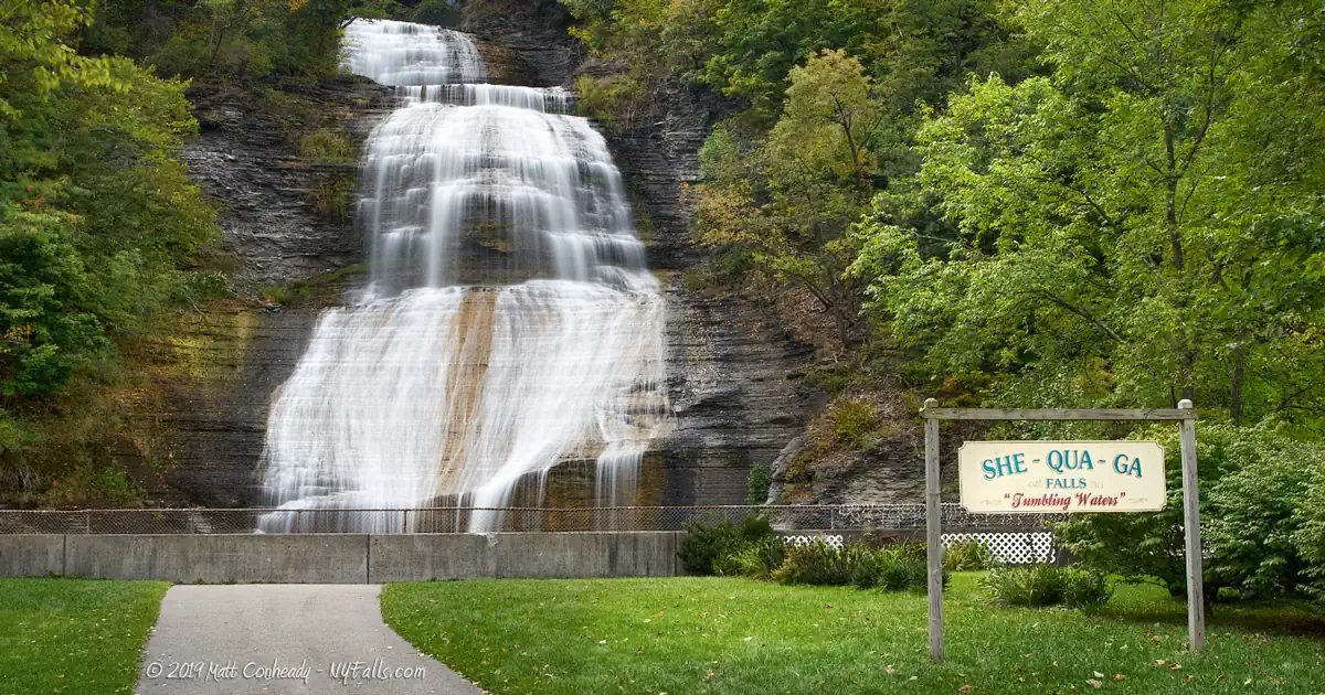 Shequaga Falls Park in Montour Falls, New York