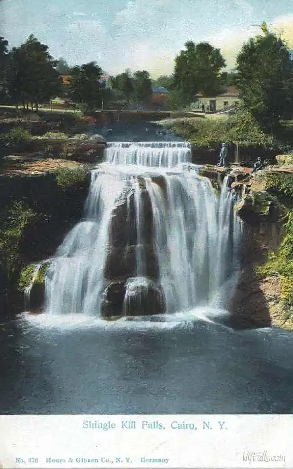 A postcard view of Shinglekill Falls c1920