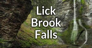 Lick Brook Falls in Sweedler's Preserve