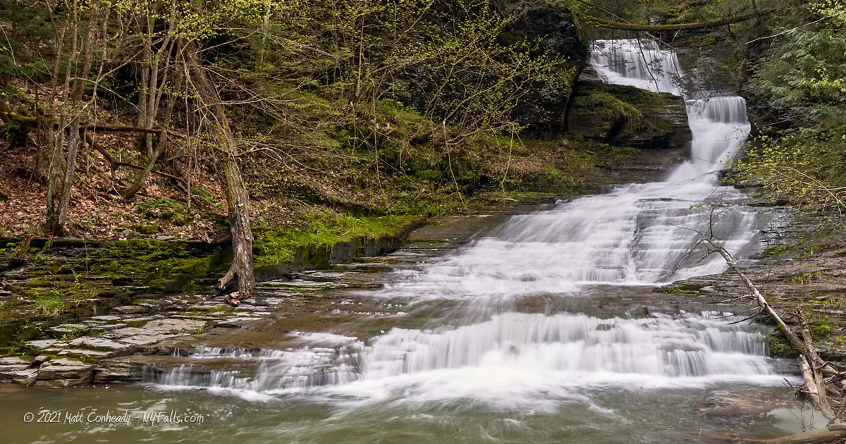 A waterfall in VanBuskirk Gulf (Ithaca, NY)