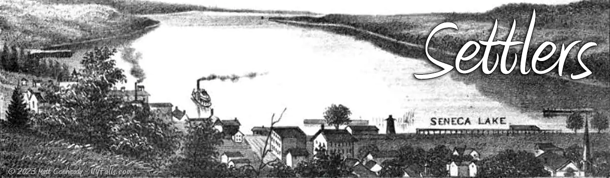 First Settlers of Watkins Glen (history)