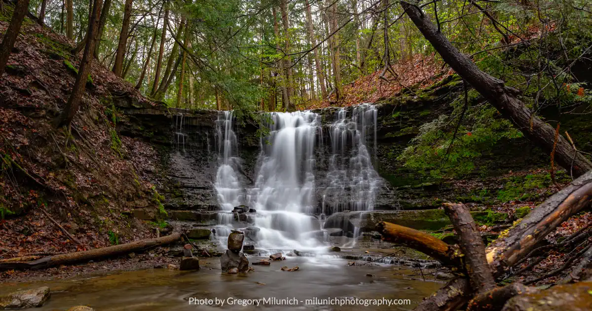 Wolfe Park Waterfall - Photo by Gregory Milunich.
