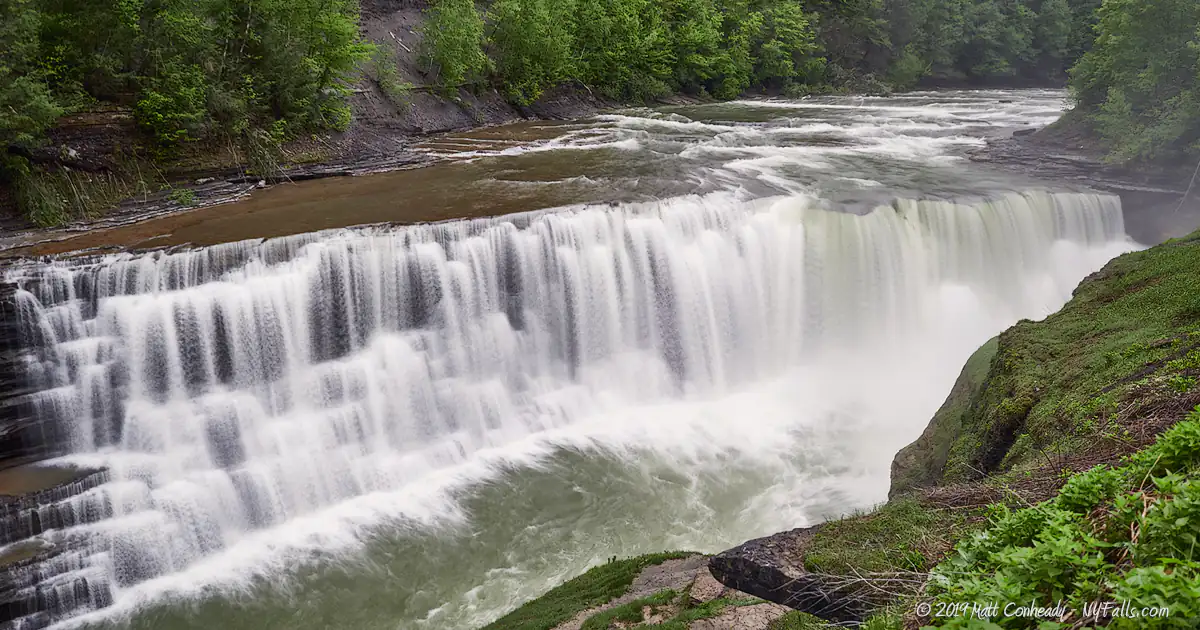 Letchworth State Park Waterfall And
