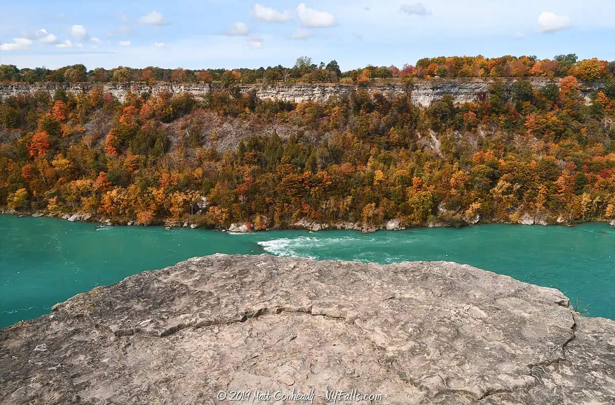 A view from atop the gorge at Devil's Hole State Park