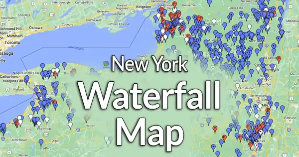 New York State Waterfall Location Map