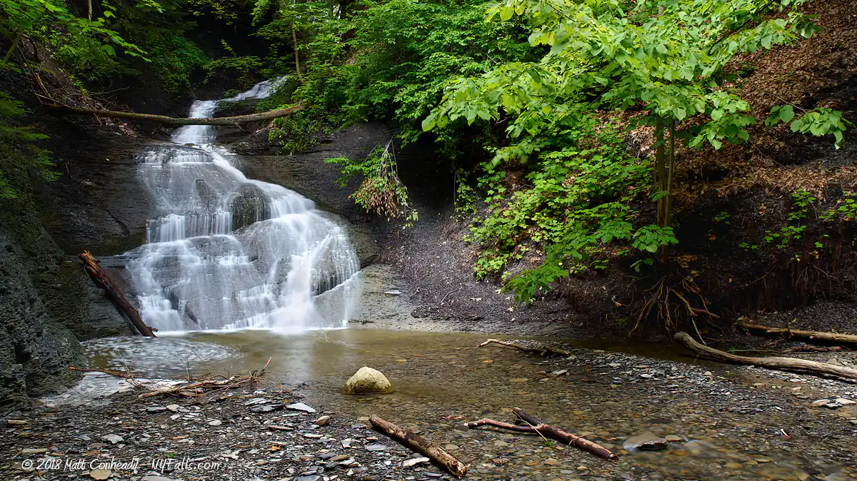 The first waterfall on Barnes Creek, Onanda Park