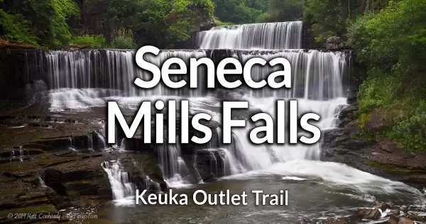 Seneca Mills Falls along the Keuka Outlet Trail.