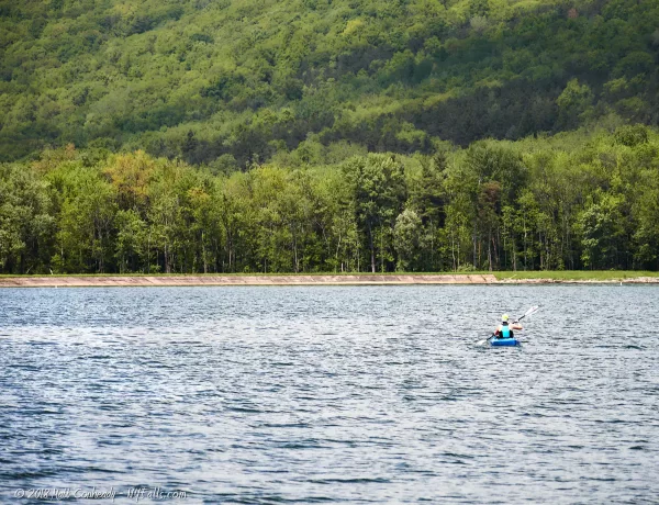 A Kayaker on Canadice Lake
