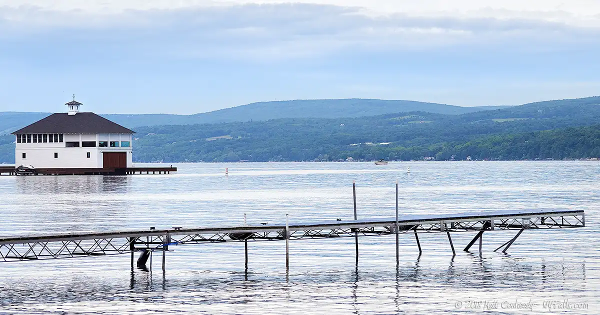 A view of Canandaigua Lake from Deep Run Park.