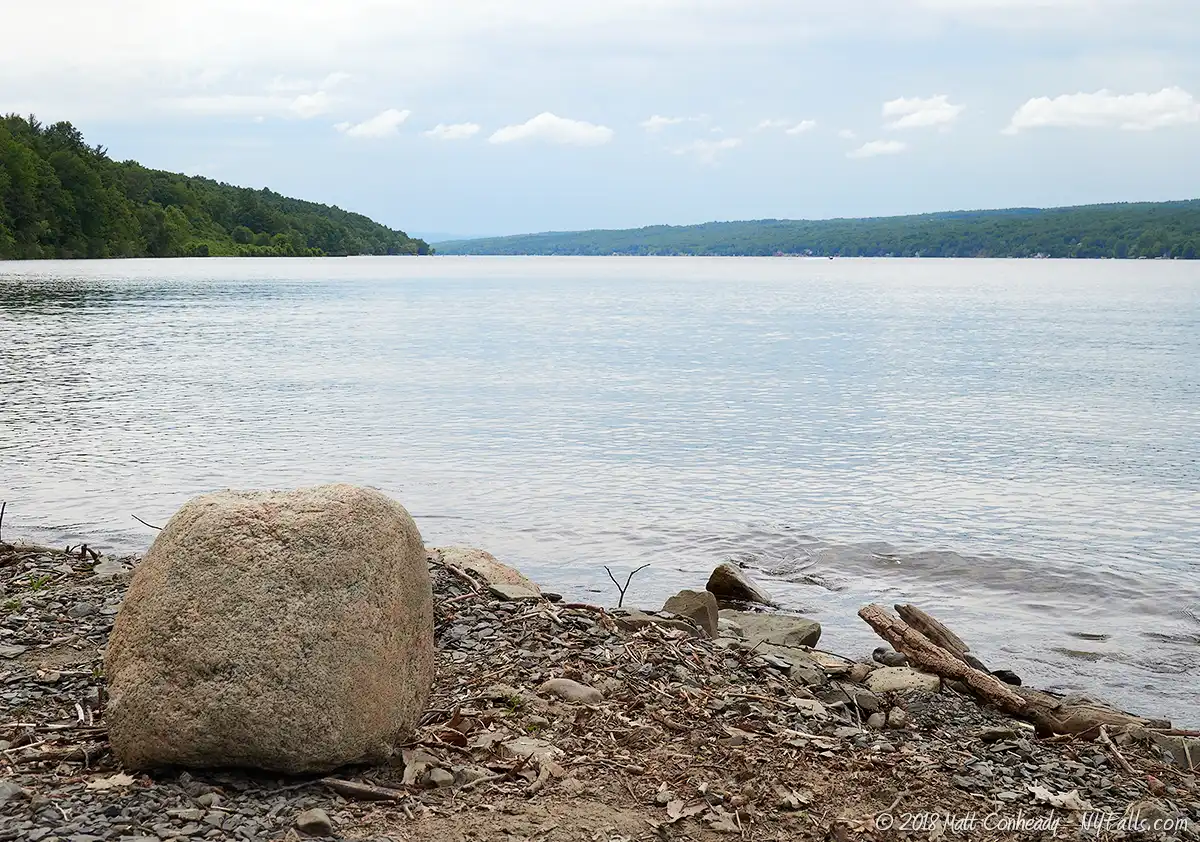 The Beach at Champlin Park on the south end of on Keuka Lake