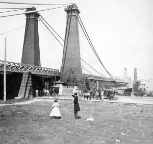 Niagara Railway Suspension Bridge.