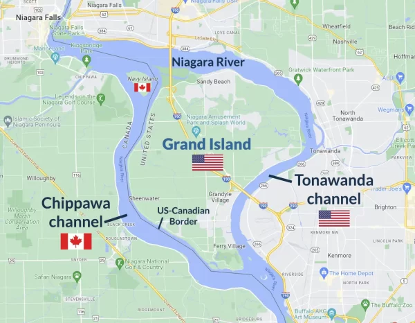 Grand Island and the Niagara River