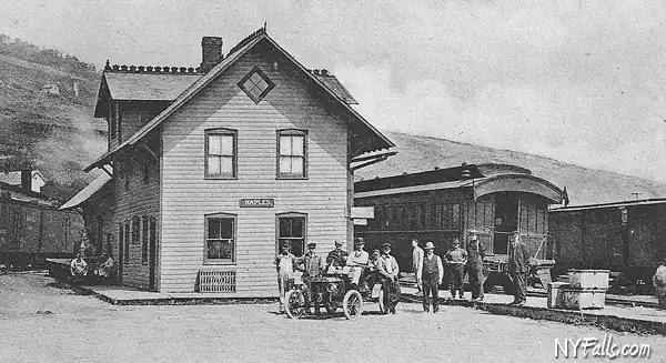 Vintage photo of Lehigh Valley Station in Naples, NY