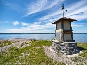 A navigation beacon at Long Point State Park