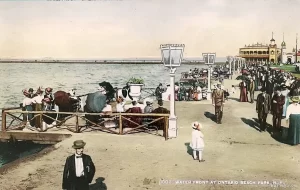 Ontario Beach Park waterfront scene from 1913