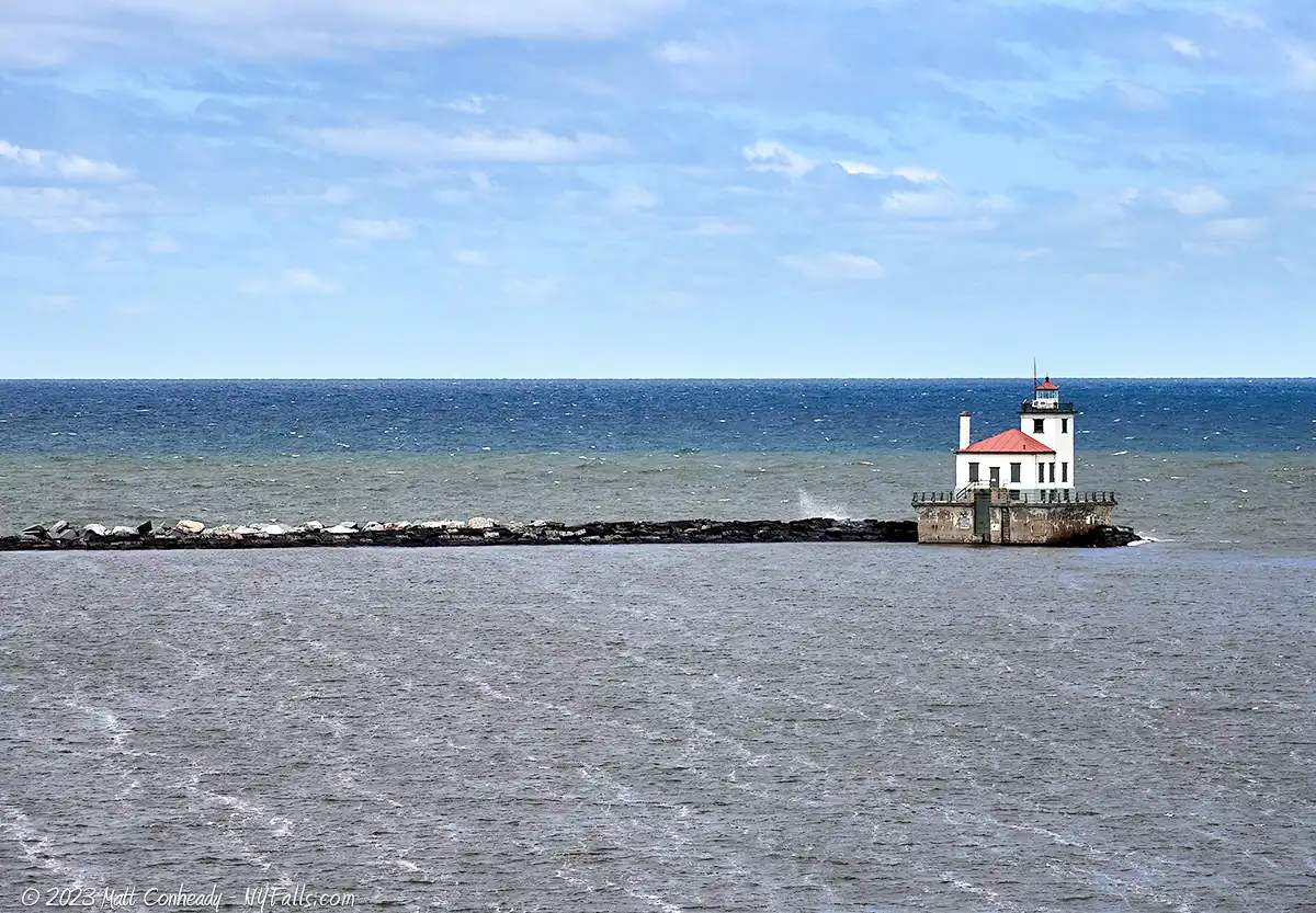 The Oswego West Pier Lighthouse