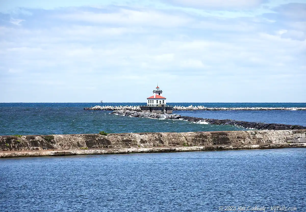 The Oswego West Pier Lighthouse