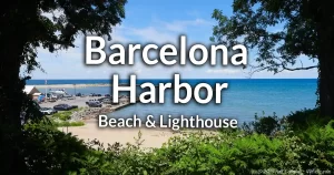 Barcelona Harbor beach and Lighthouse