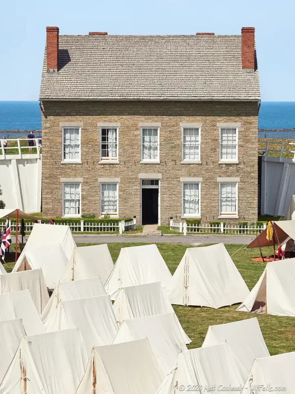 Encampment event at Fort Ontario State Historic Site in Oswego.
