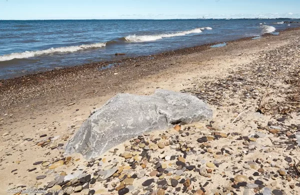 The beach at Lake Erie Seaway Trail Visitor Center