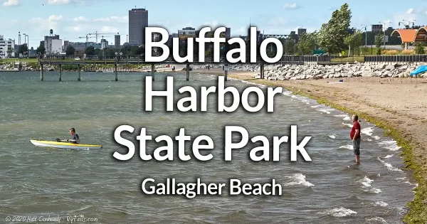 Gallagher Beach and Buffalo Harbor State Park on Lake Erie