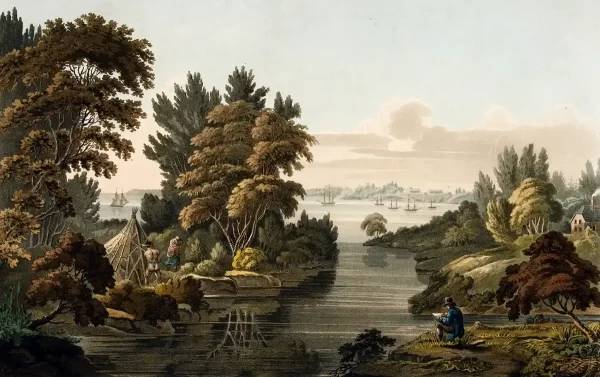 A View of the Lake & Fort Erie from Buffalo Creek Etcher: John Bluck (British, active 1791–1819) After: E. Walsh (American/British)