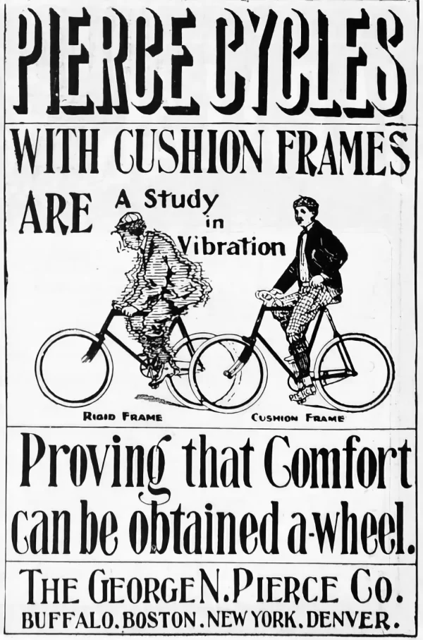 Advertisement for George Pierce bicycles.