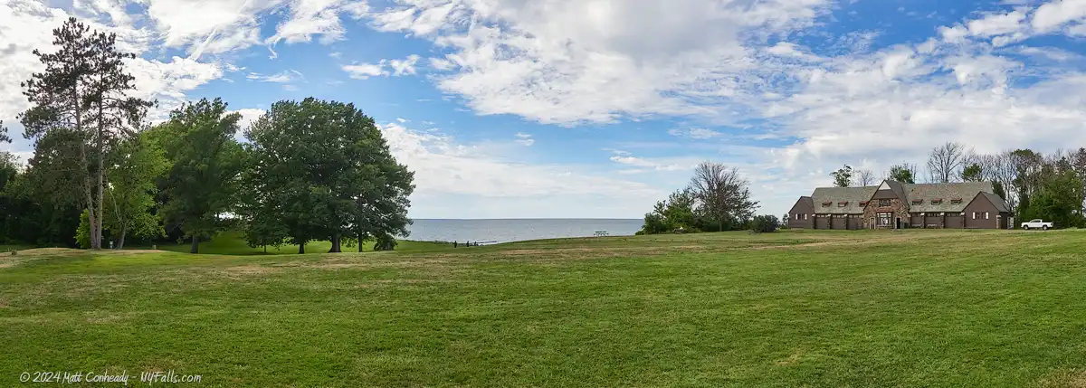 Lake Erie State Park from the field