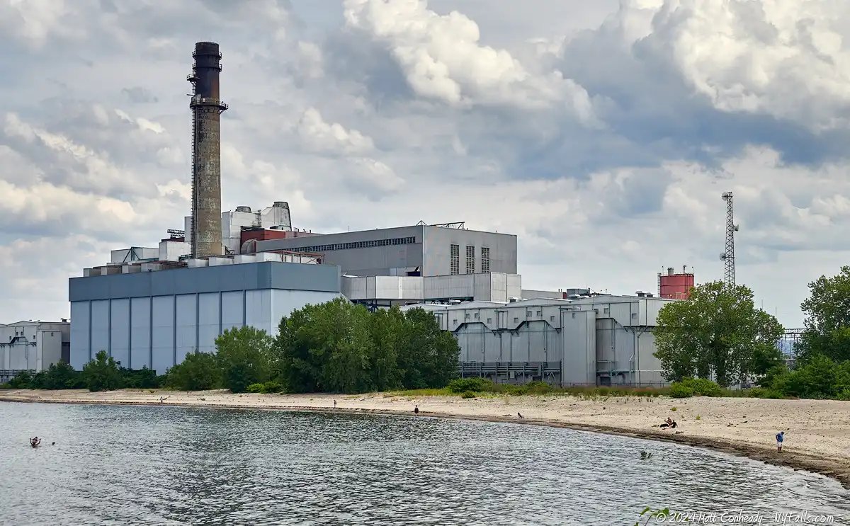 NRG Power Plant on Lake Erie at Cedar Beach in Dunkirk, NY