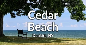 Cedar Beach on Lake Erie in Dunkirk, NY