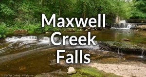 Maxwell Creek Falls on Salmon Creek in Wayne County, NY