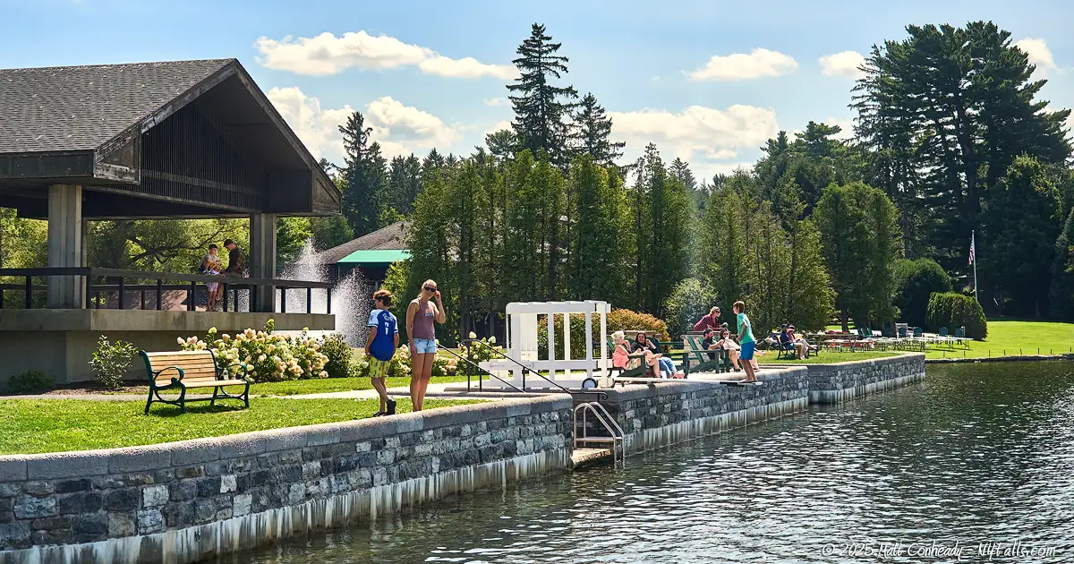 Lakeland Park, swimming on Cazenovia Lake