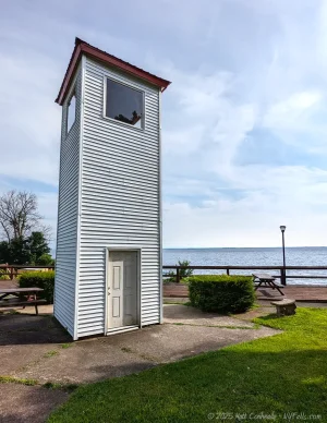 A tower at Lakeview Park in Cleveland, NY