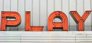 Retro sign at Sylvan Beach Amusement Park